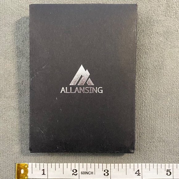 Minimalist Allansing Mens Leather Card Case Wallet - Picture 5 of 5